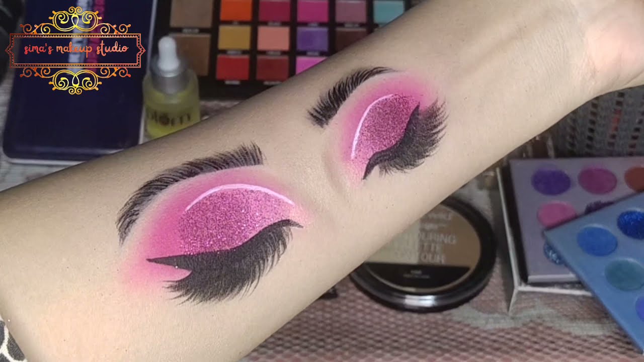 waterproof eyemakeup on hand * cut crease eye makeup tutorial*