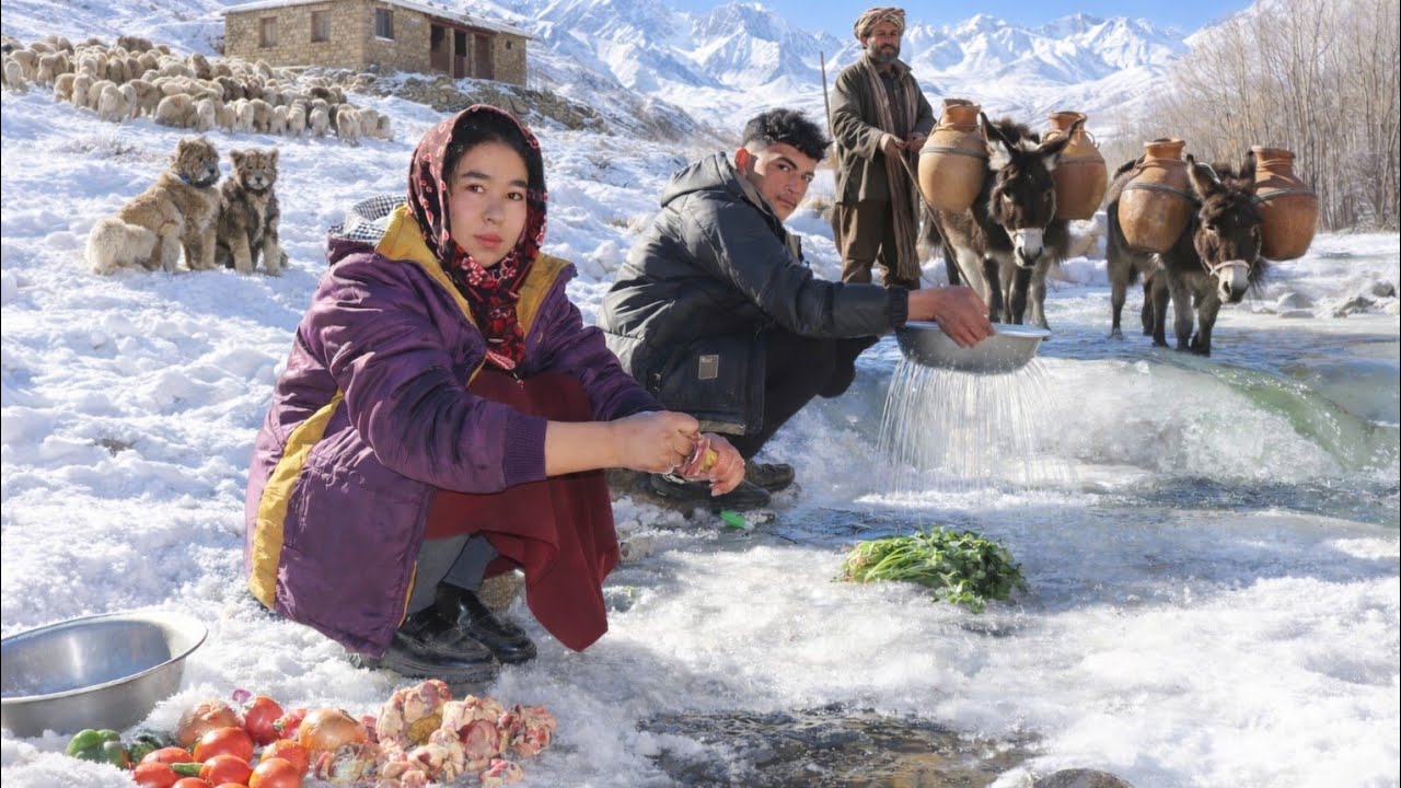 Surviving a Freezing Winter (-27°C) in Highest Mountian Village of Afghanistan | DailyRoutine life