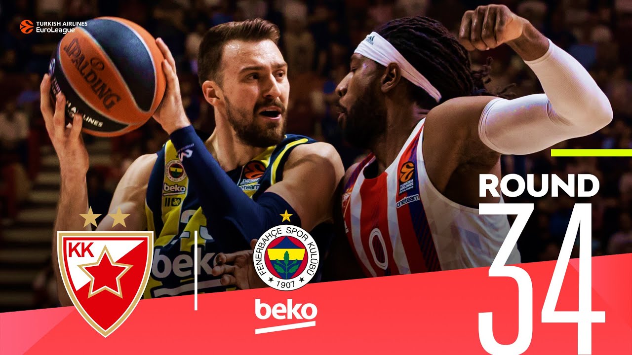 Zvezda takes thrilling OT win over Fenerbahce! | Round 34, Highlights | Turkish Airlines EuroLeague