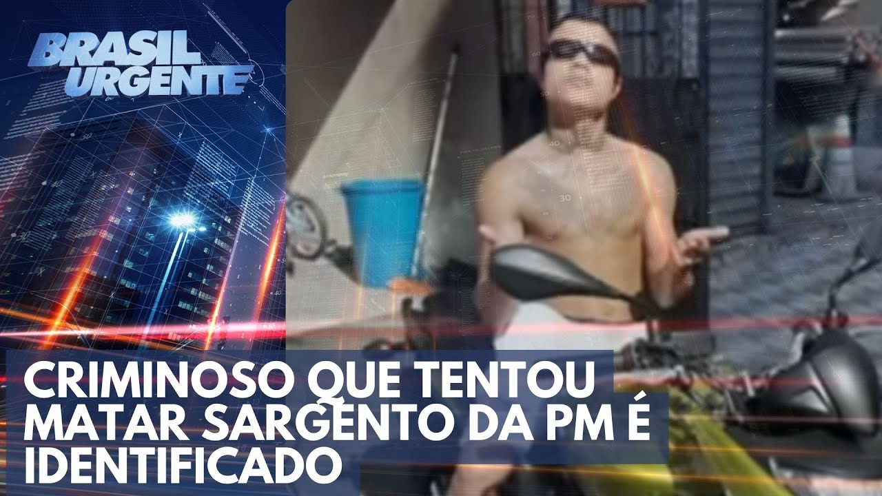 Criminoso que tentou matar sargento da PM é identificado