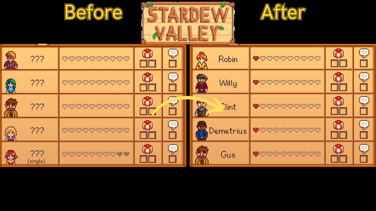 How to Improve Friendship Rating - Bulletin Board Bundle - Stardew Valley