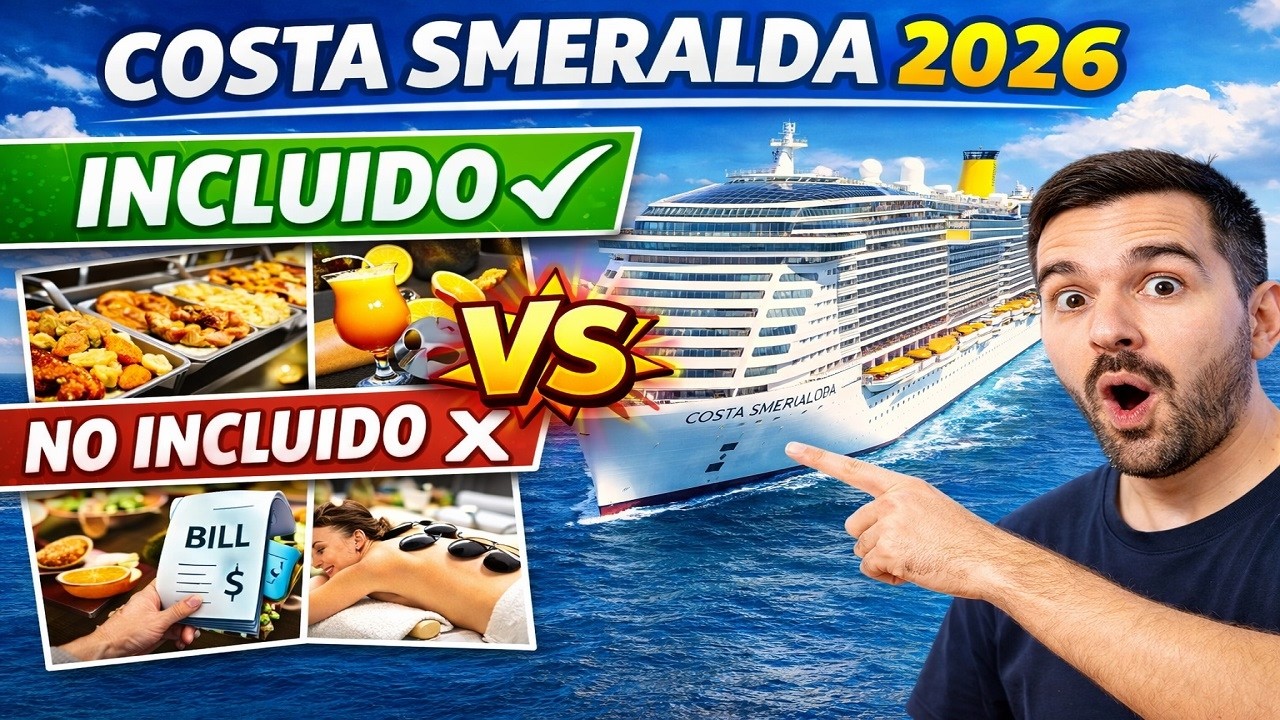 COSTA SMERALDA 2024. COSTA CRUCEROS. INCLUIDO Y NO INCLUIDO