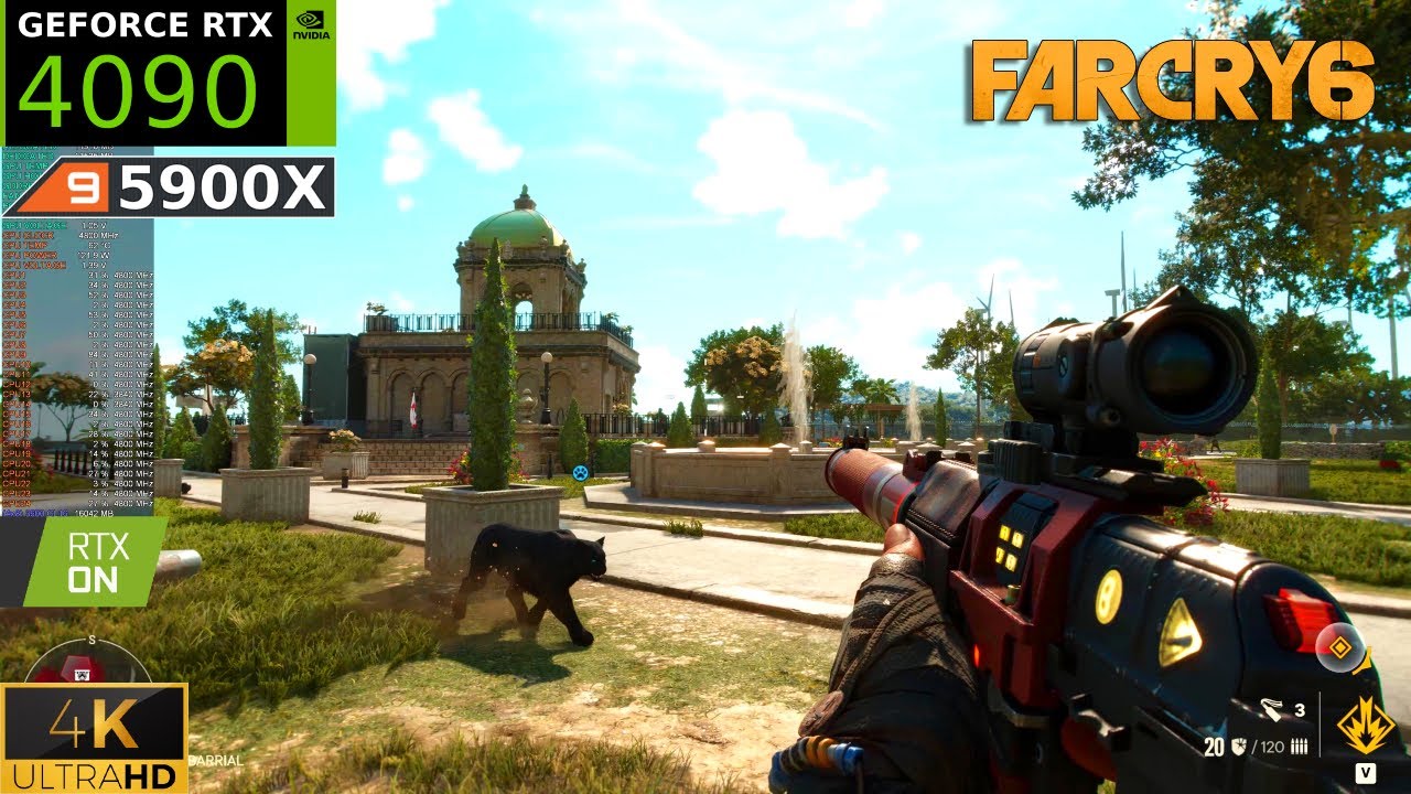 Far Cry 6 | RTX 4090 4K Ultra Settings, Ray Tracing | Ryzen 9 5900X