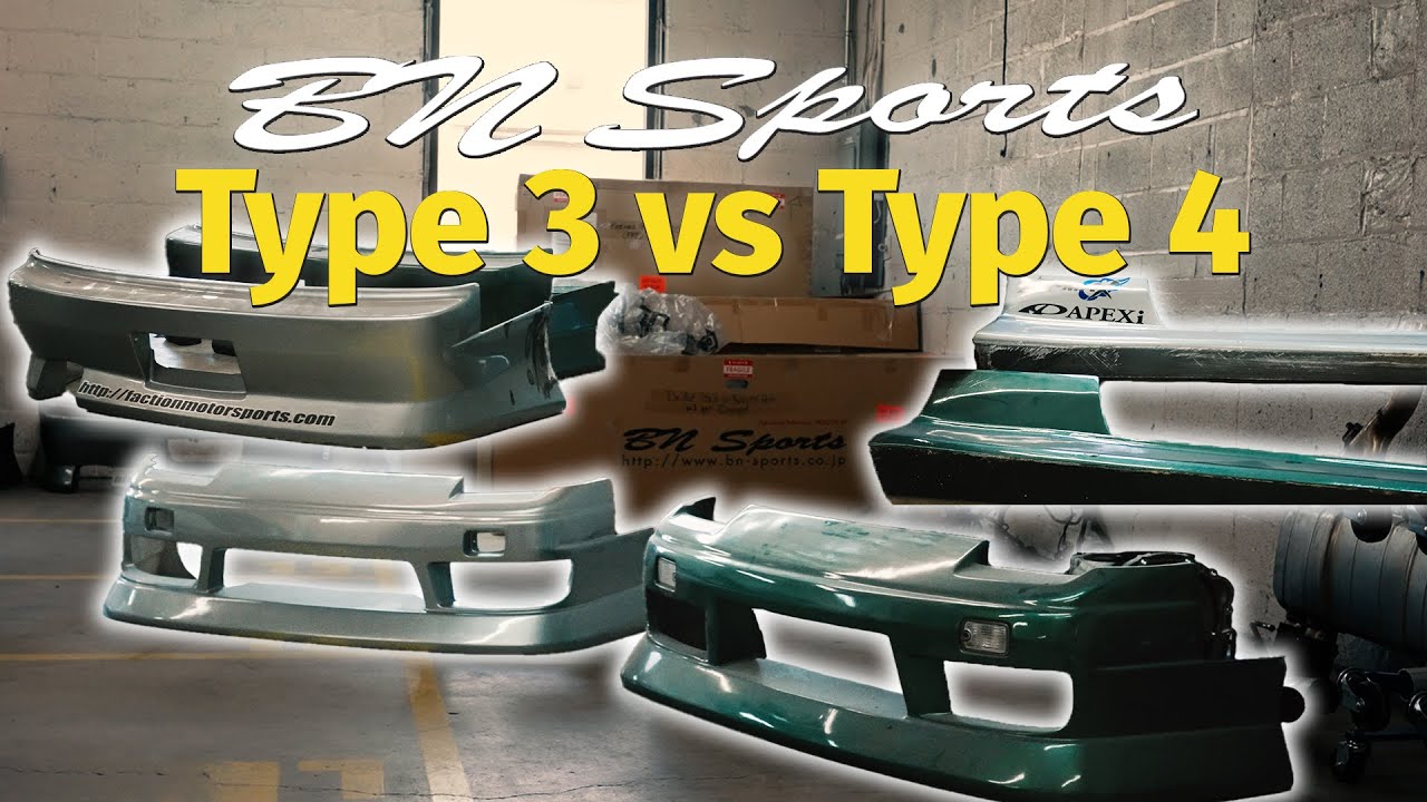 180sx Body Kit Comparison | BN Sports Type 3 vs Type 4