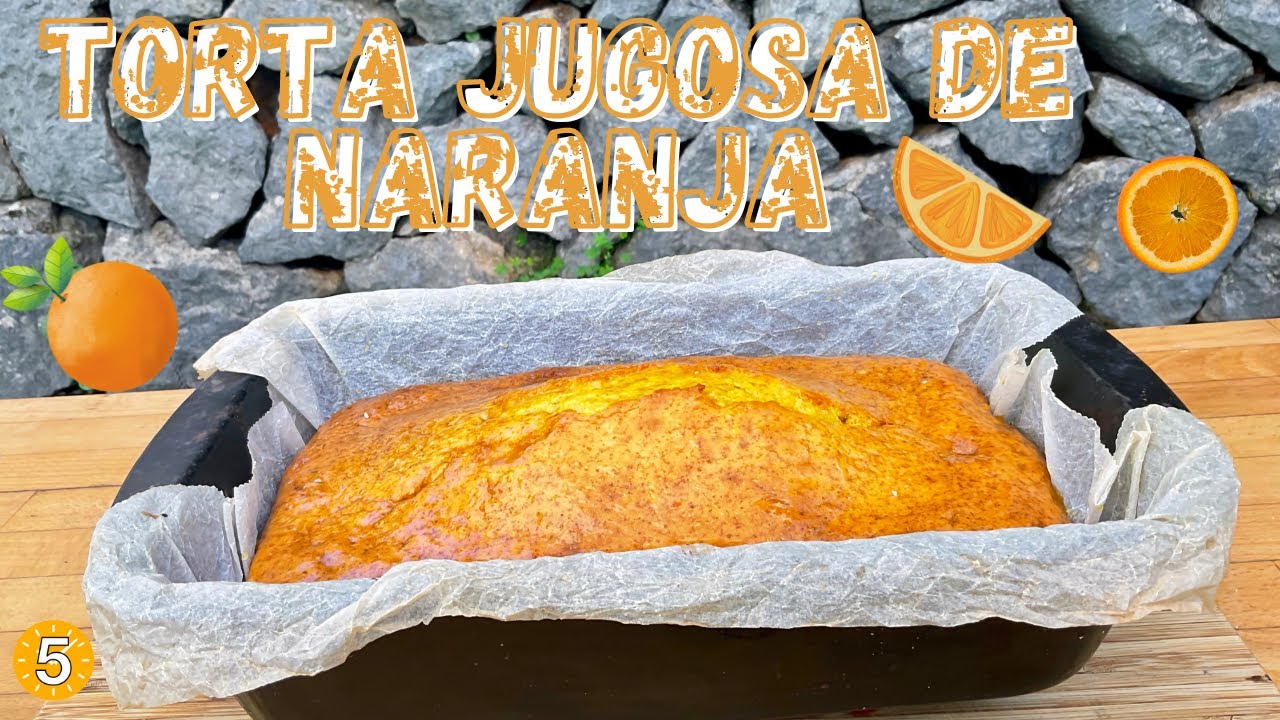 Si tienes 2 Naranjas puedes hacer esta TORTA de NARANJA 🍊 muy JUGOSA - Recetas en 5 Minutos