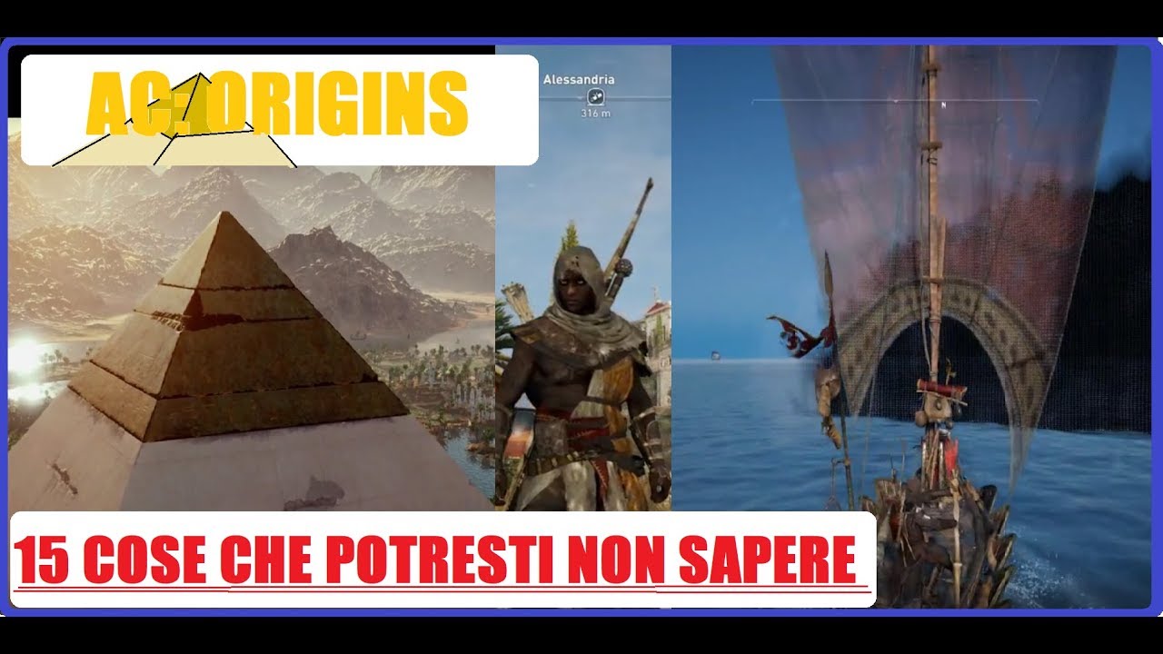 Assassin's Creed: Origins - 15+ Cose che potresti non sapere!! ( PART 1)