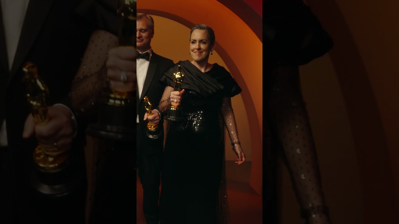 Letting it sink in&hellip; The &ldquo;Oppenheimer&rdquo; team celebrates their Best Picture win at the 96th Oscars.