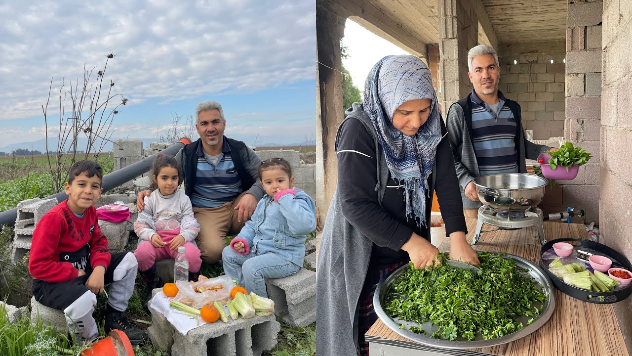 Yeni Ocağımızda Zeytinyağlı Ebeg&uuml;meci~Ailece Kangal K&ouml;me&ccedil; Topladık~Tarladan Sofraya Doğal Yemek