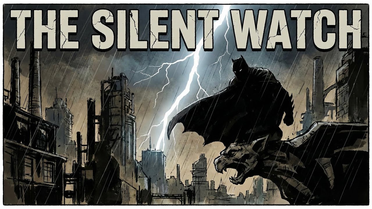 The Silent Watch: Gritty Noir City Rain & Thunder on a Dark Night