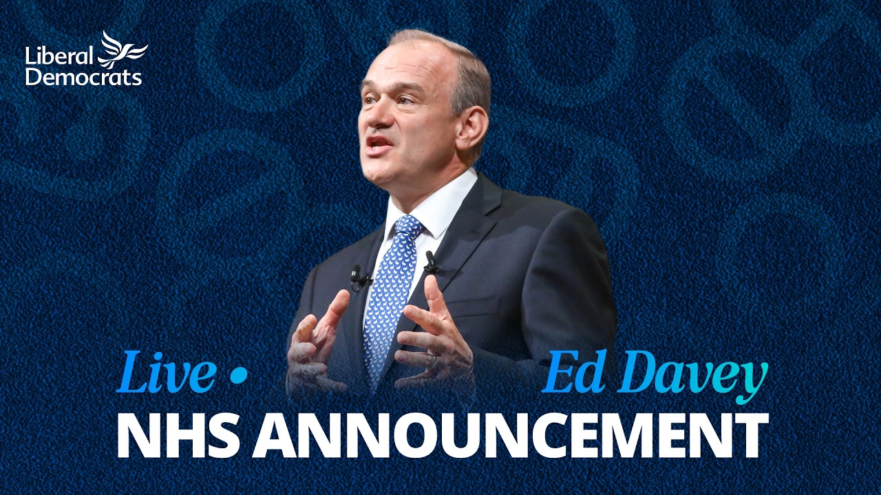 Ed Davey makes big NHS announcement
