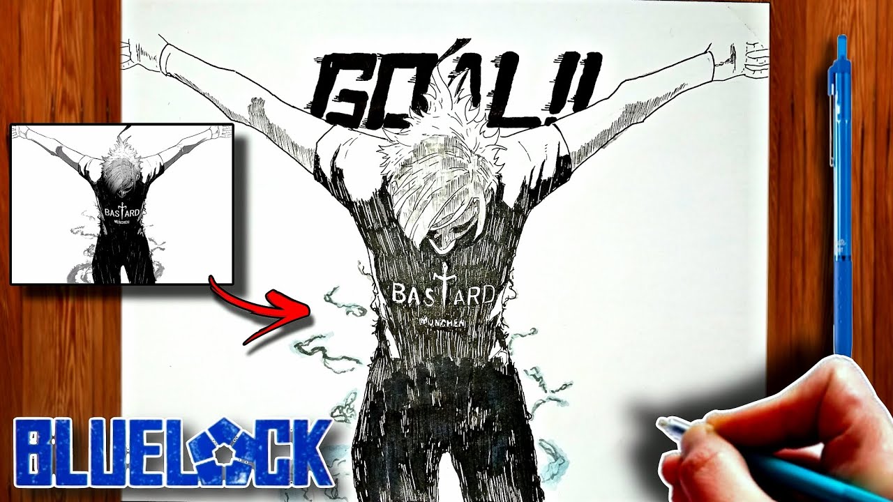 How to Draw Kaiser Execusion pose | Blue Lock | ブルーロック | Step-by-Step Tutorial