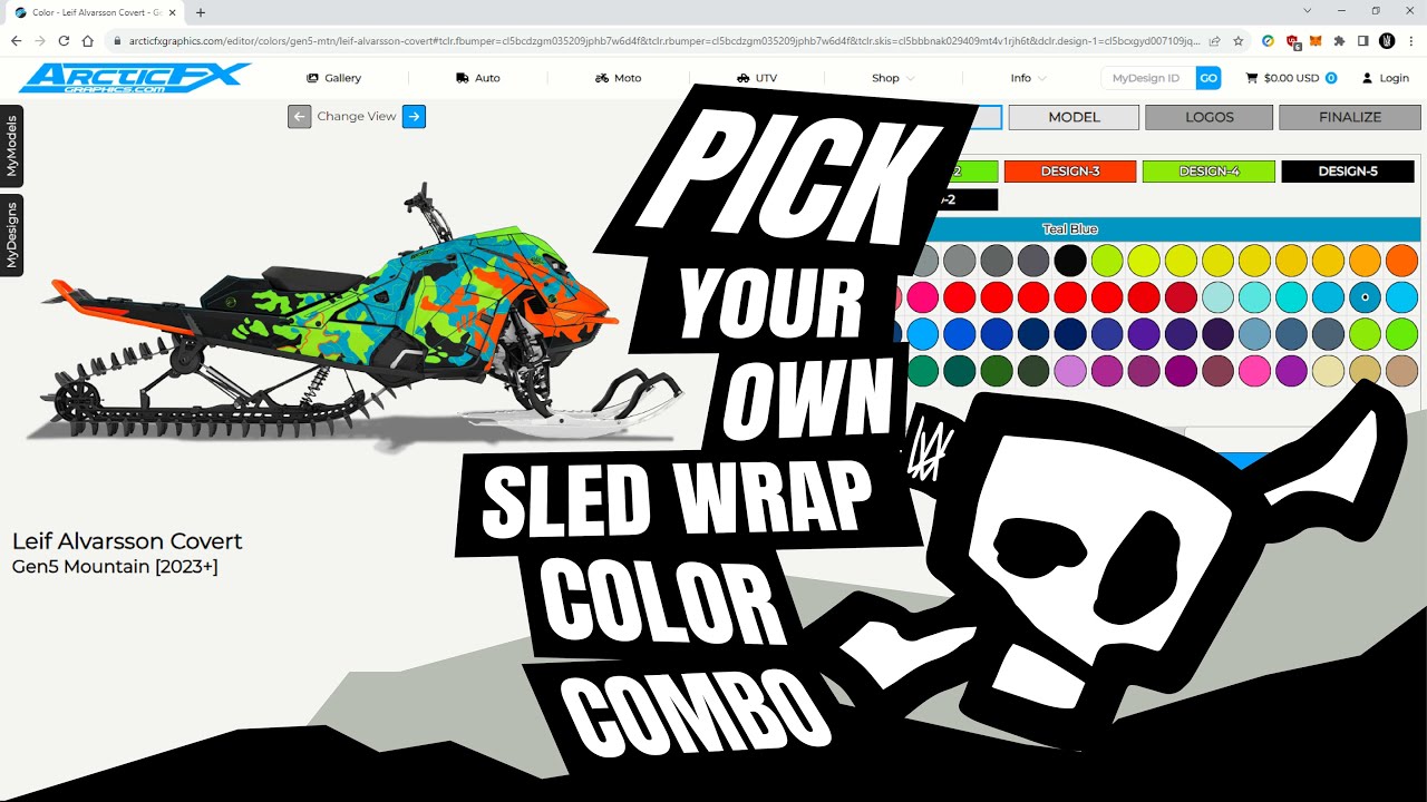 Ski-Doo Freeride Sled Wrap | How To Change Snowmobile Wrap Colors