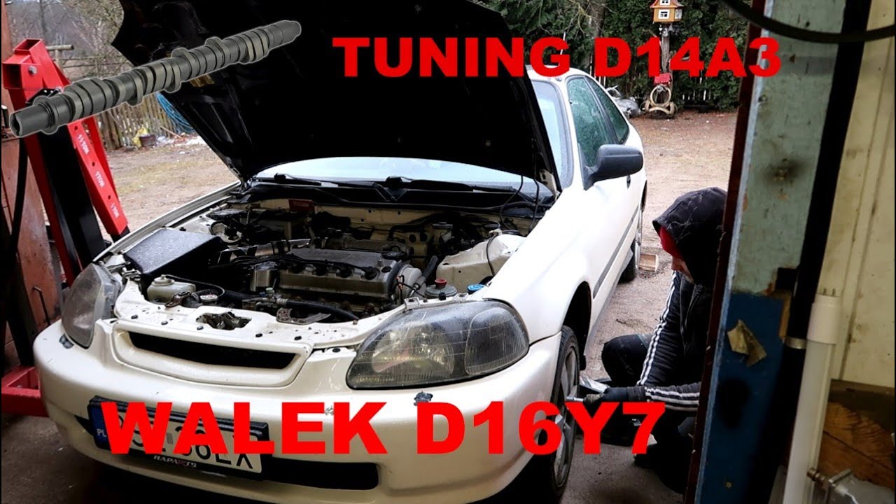 Od D14 do B16 #3 Wałek rozrządu D16Y7 w D14 co daje? kolejne modyfikacje D14A3