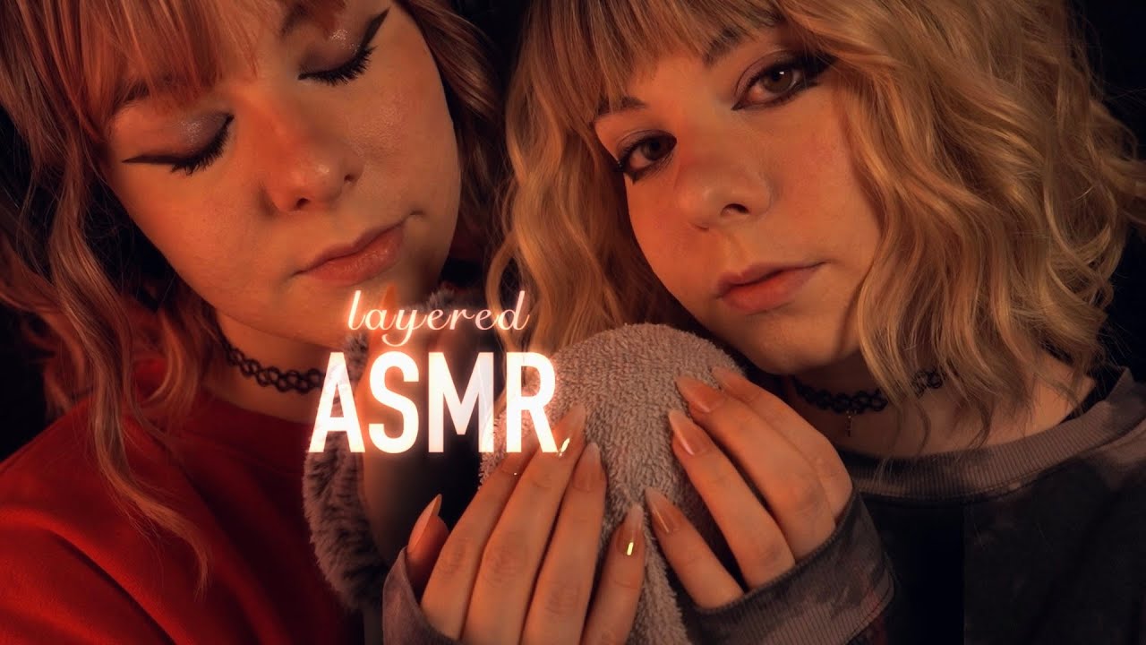 45min layered Sleep ASMR | slow Towel Scratching & Deep Breathing - Rain Ambience, no talking