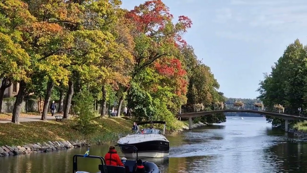 Stockholm Canalboats | Autumn Fall Colors | Sweden | Nature Relaxation HD 1080P | NiVanta Films