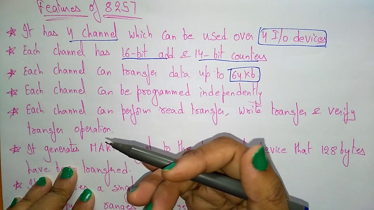 DMA controller | features and Architecture | 8257 | | MPMC | Lec-49 | Bhanu Priya