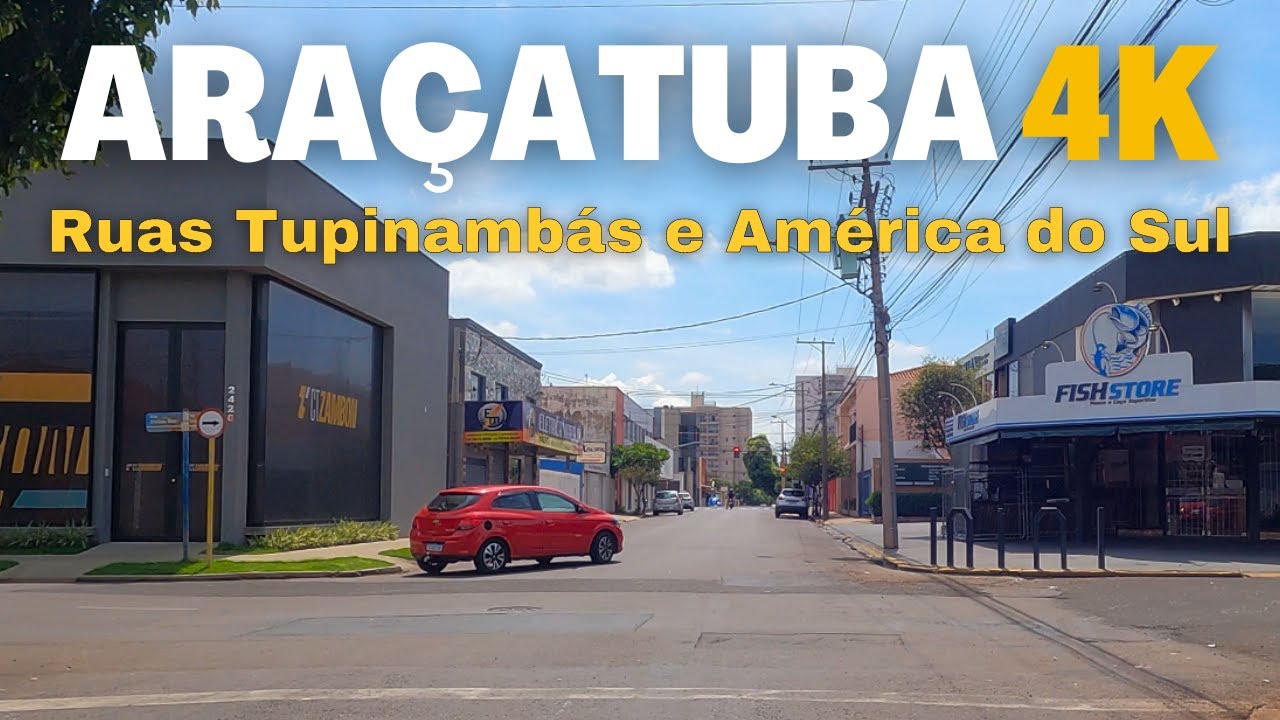 [4K] Ruas Sarjob Mendes, Tupinambás, América do Sul e Outras | Araçatuba SP