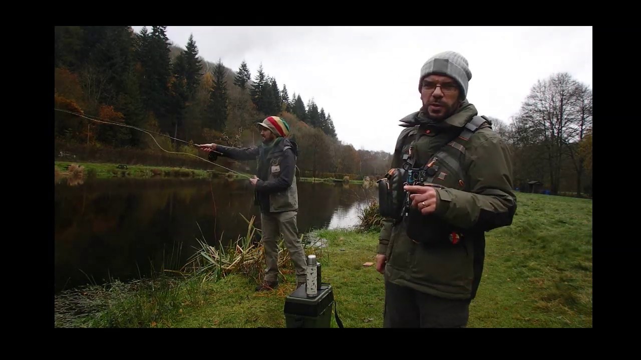 Fly fishing at Chirk Fisheries