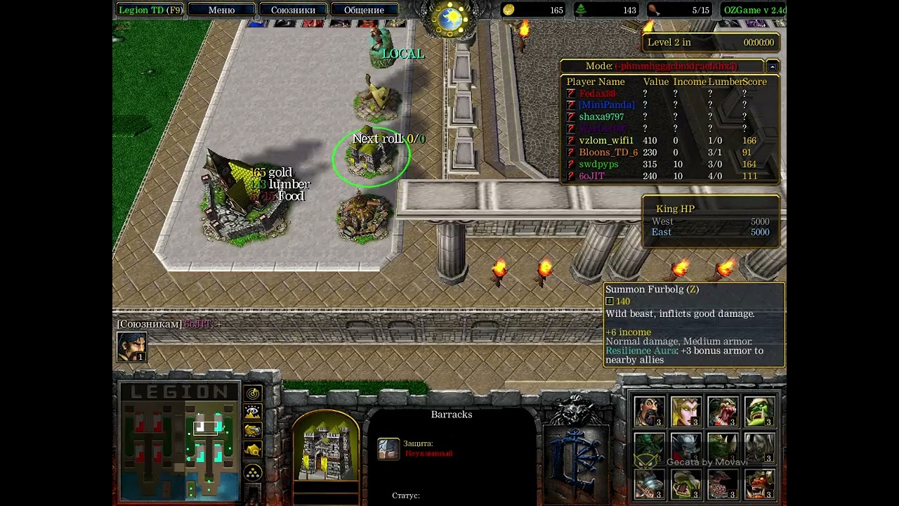 iccup.com  map  hack  мх  Legion TD 4x4 OZ Game