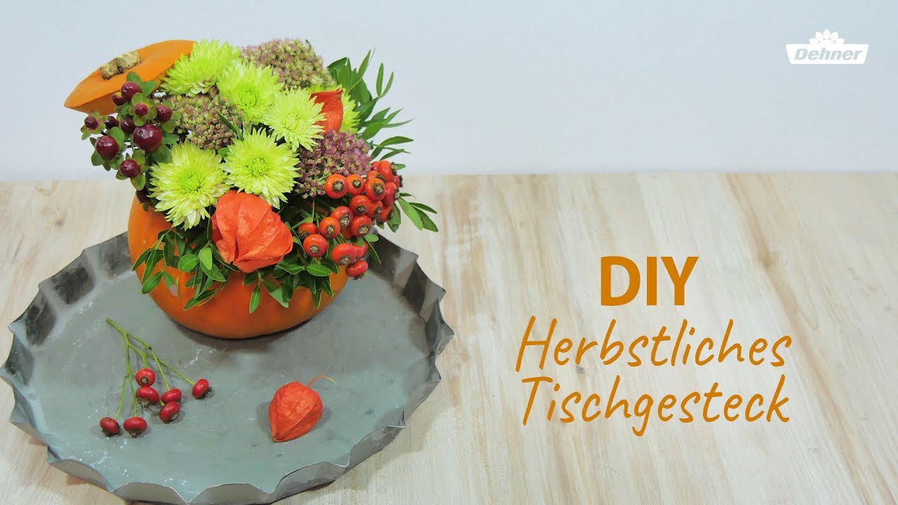 DIY Herbstliches Tischgesteck