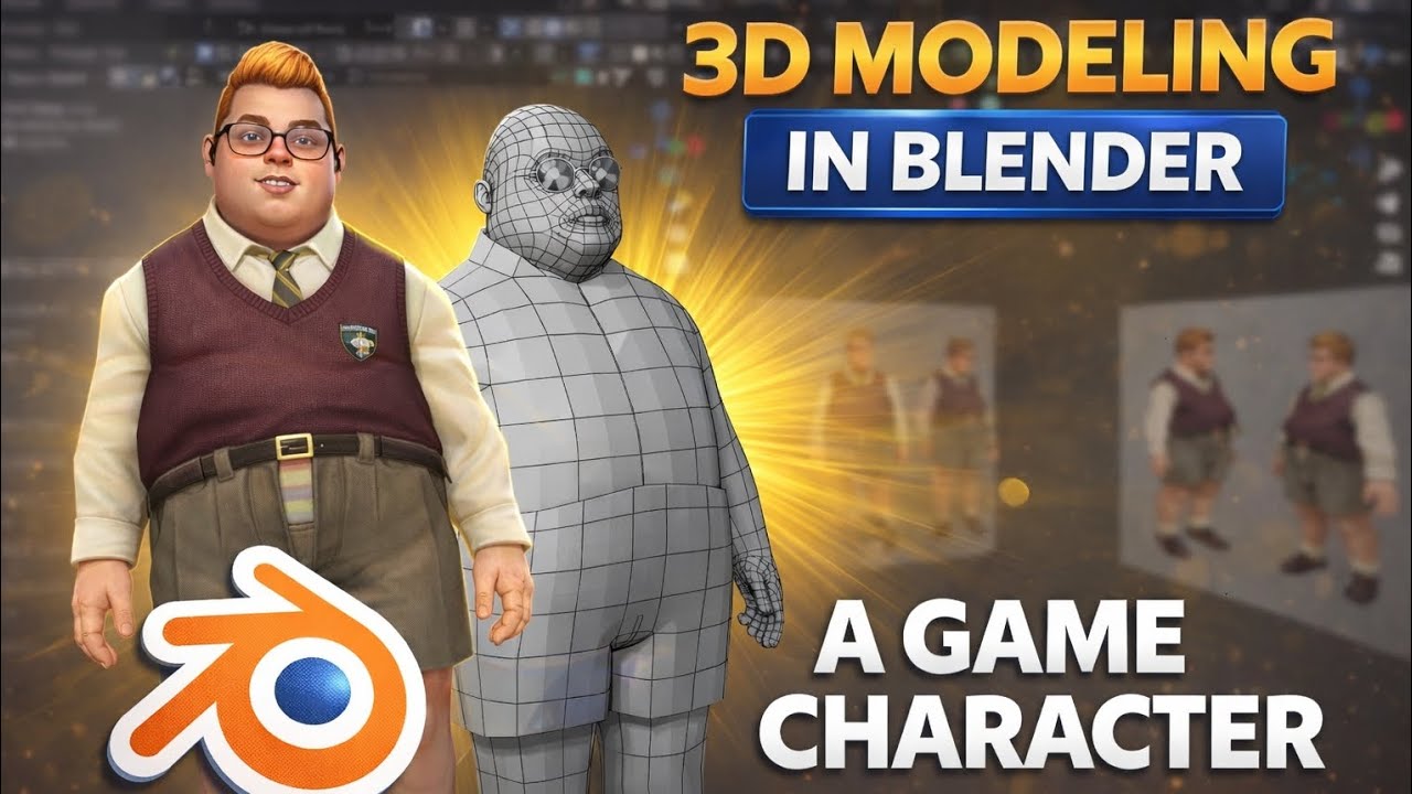 How to Model a Game Character in Blender (Step-by-Step Guide)