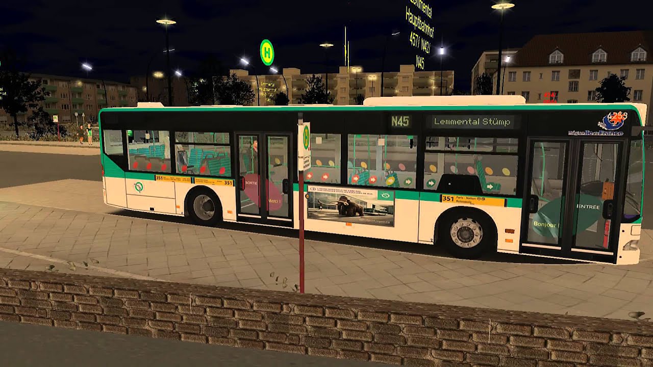 omsi 2 Lemmental V3 ligne N45 de nuit MBO530 RATP