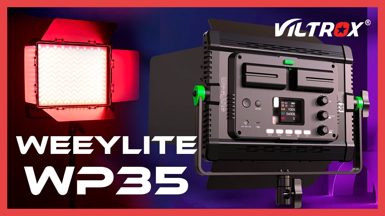 Ambientes únicos con el panel LED RGB Weeylite WP35 de Viltrox