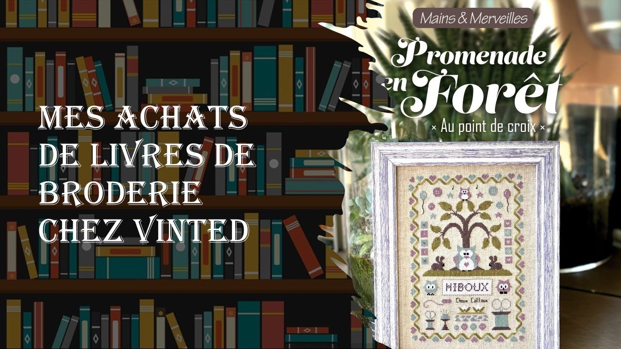 MES ACHATS de livres de BRODERIE chez VINTED 😉🤣🤣🤣