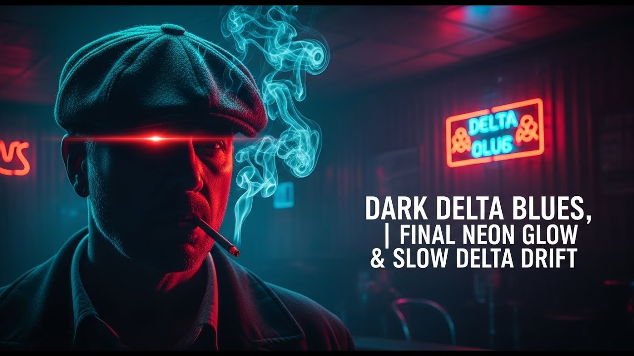 Dark Delta Blues | Final Neon Glow & Slow Delta Drift #BluesMusic #SoulfulVibes