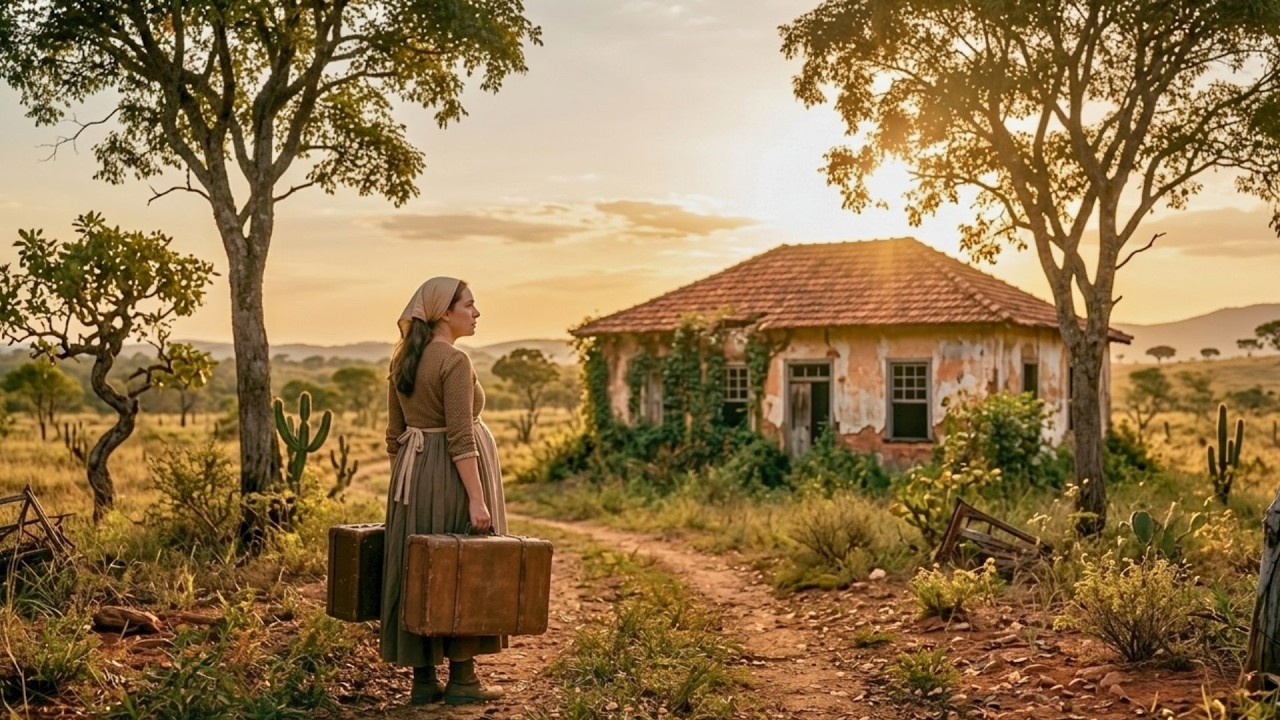 VIÚVA E GRÁVIDA, FOI EXPULSA PELA MADRASTA... ENTÃO ELA ENCONTROU  UM SÍTIO, E DECIDIU RECOMEÇAR...