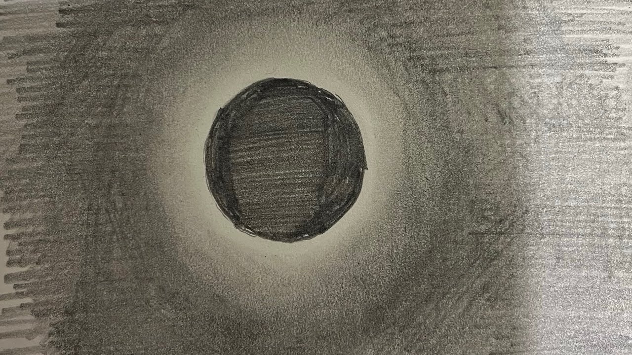 Güneş tutulması nasıl çizilir | Easy solar eclipse drawing 