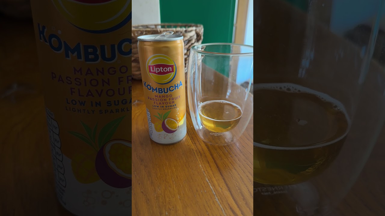 Degustacja Lipton Kombucha Mango Passion Fruit | fermentowana herbata | owocowa herbata