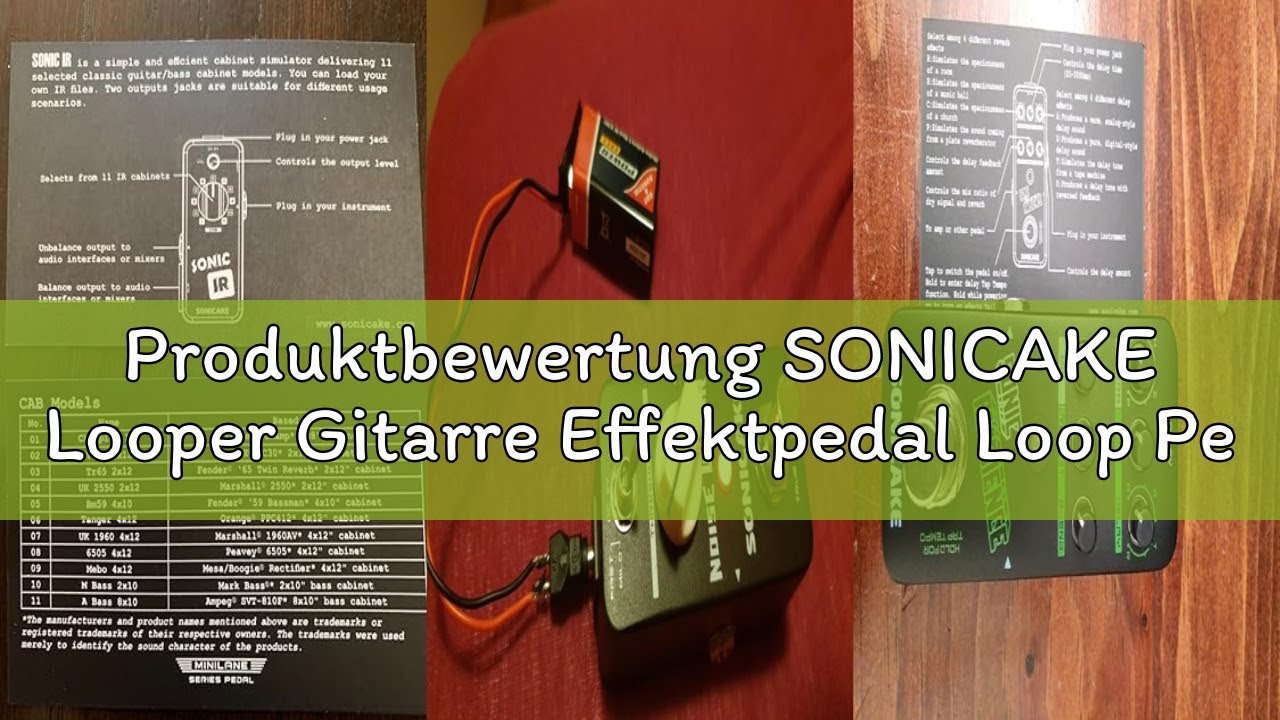 Produktbewertung SONICAKE Looper Gitarre Effektpedal Loop Pedal Loop Station