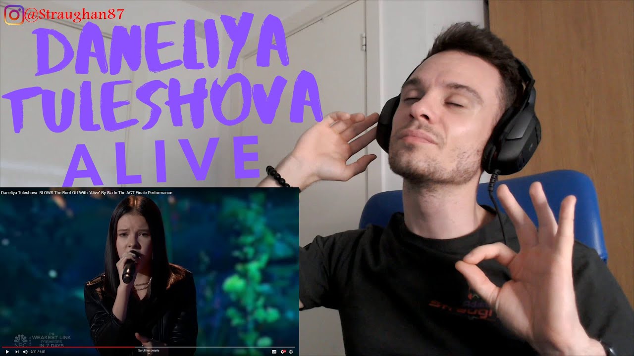 REACTING TO Daneliya Tuleshova - Alive