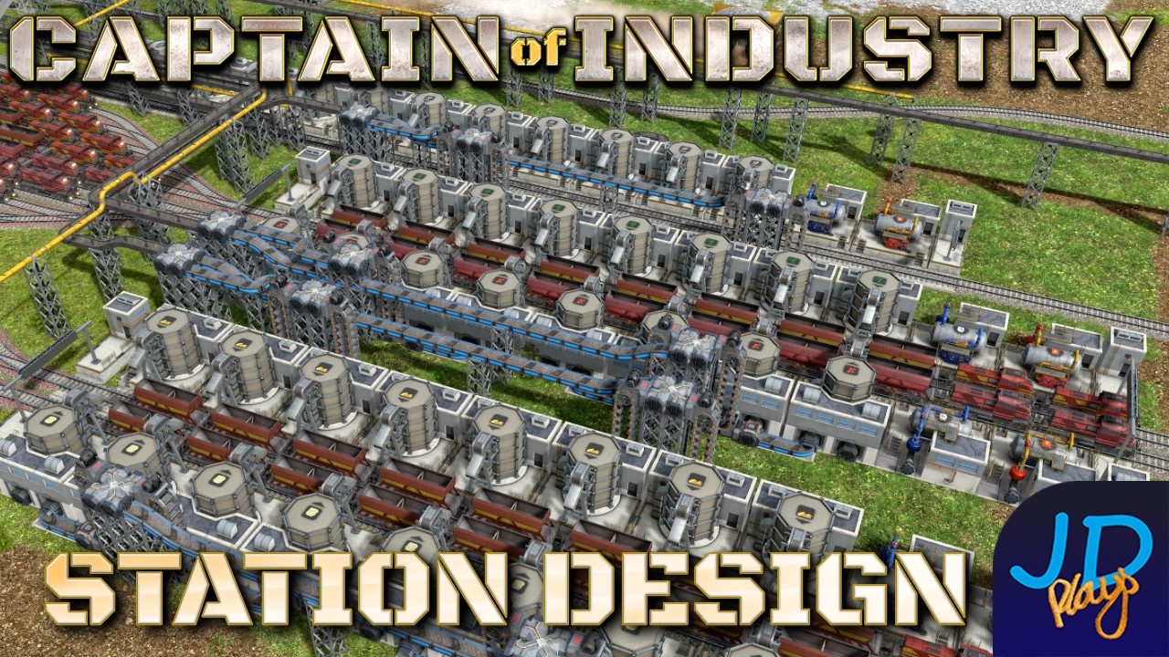 Train & Station Design 🚛 Captain of Industry DragonIsle 🚜 Ep46 👷 Lets Play, Walkthrough