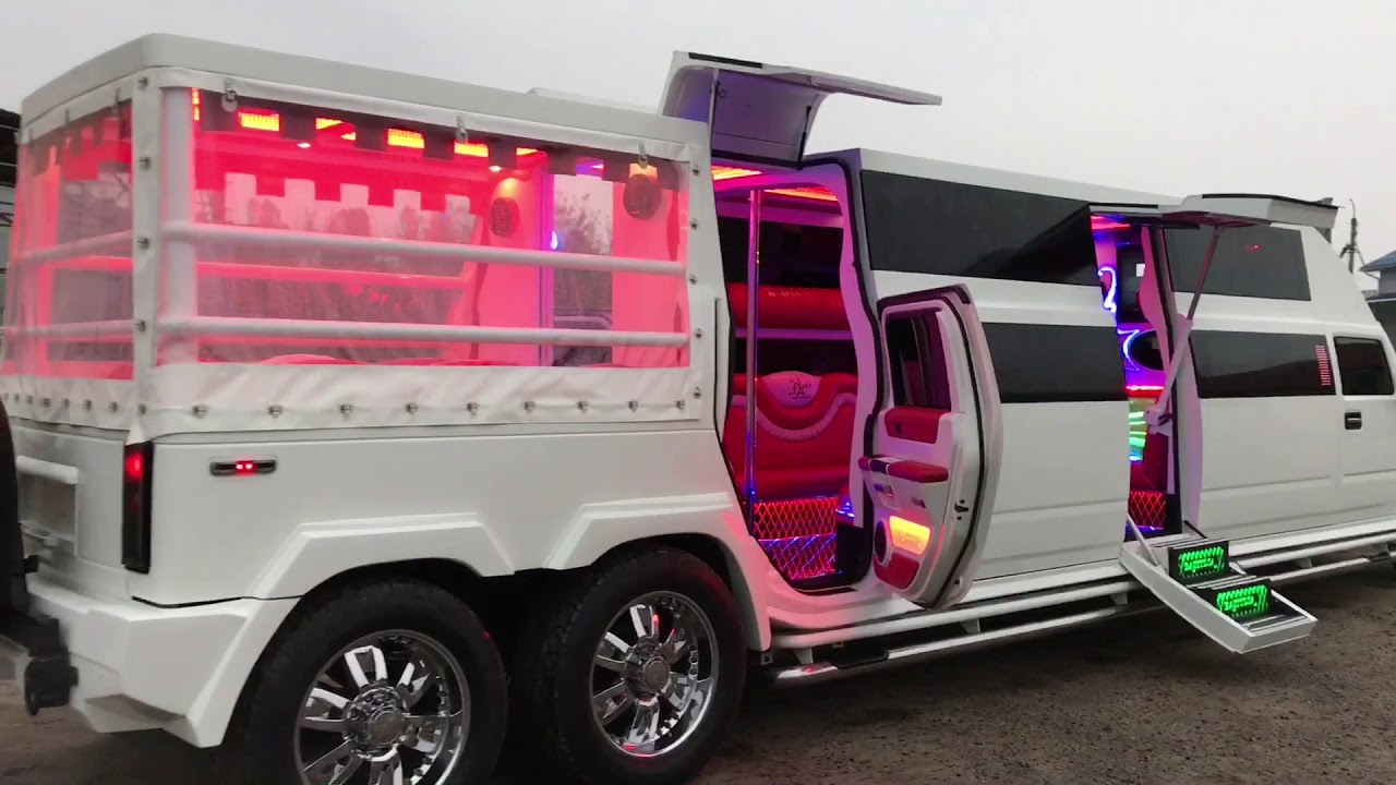 Лимузин который приводит в шок!!! Hummer H2 limousin Transformer.