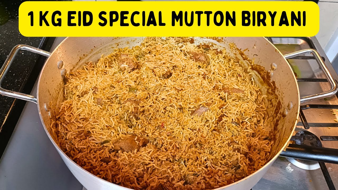 Eid Special Mutton Biryani 2023 | 1kg Mutton Biryani for 7 to 8 persons |Muslim Style Mutton Biryani