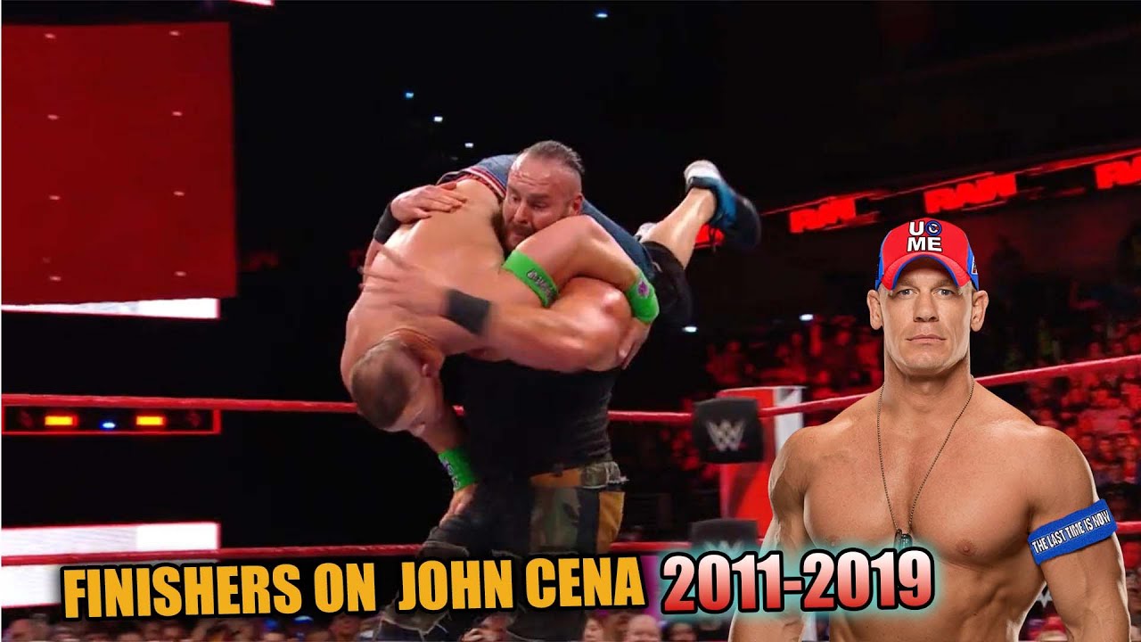 WWE ALL FINISHERS  ON JOHN CENA 2011 TO 2019 HIGHLIGHTS