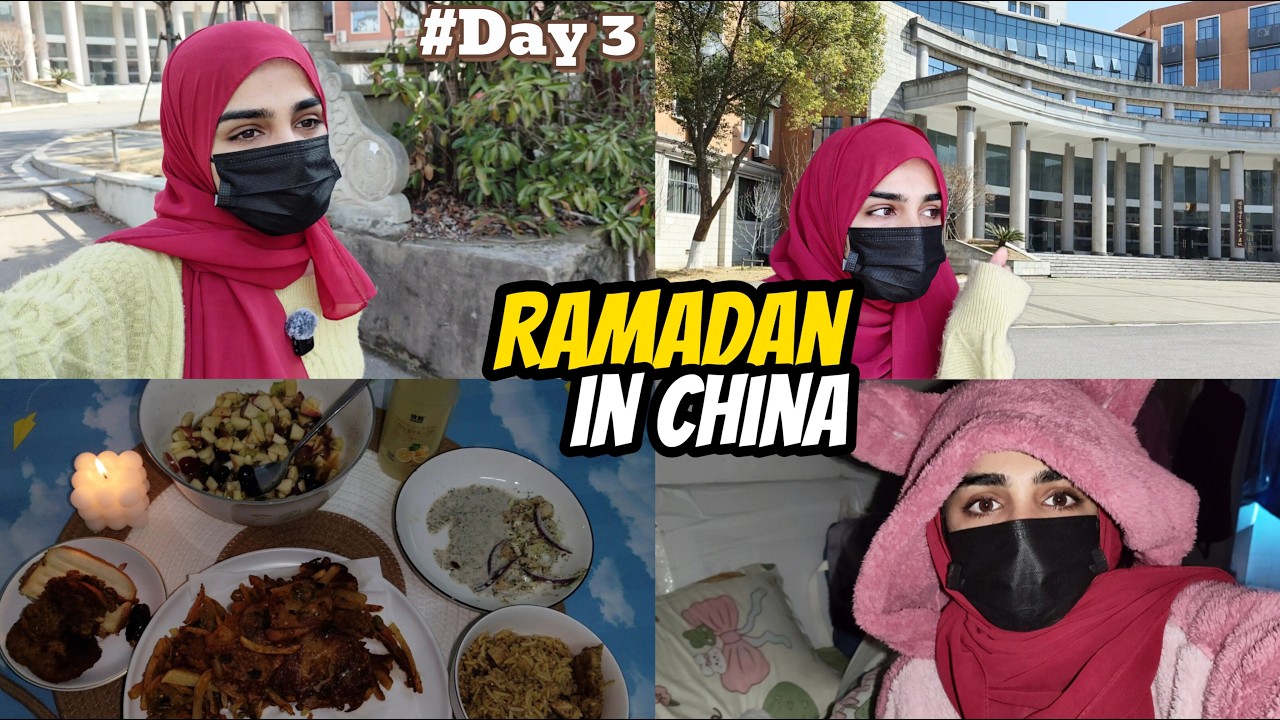 RAMADAN IN CHINA 🇨🇳 | Student Life in China University | ramzan mein sab band #ramadan #chinavlog 