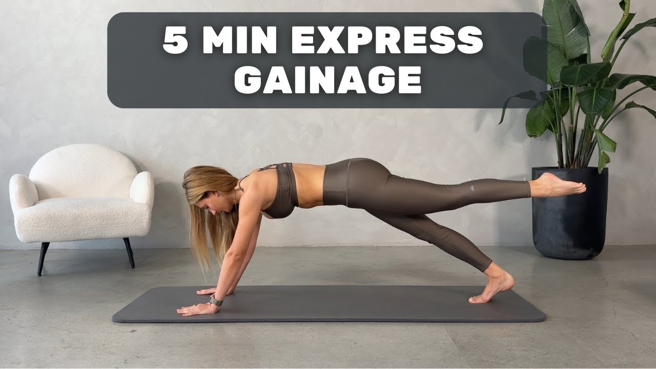 5 MIN GAINAGE PILATES | SANS ÉQUIPEMENT | JESSY PILATES