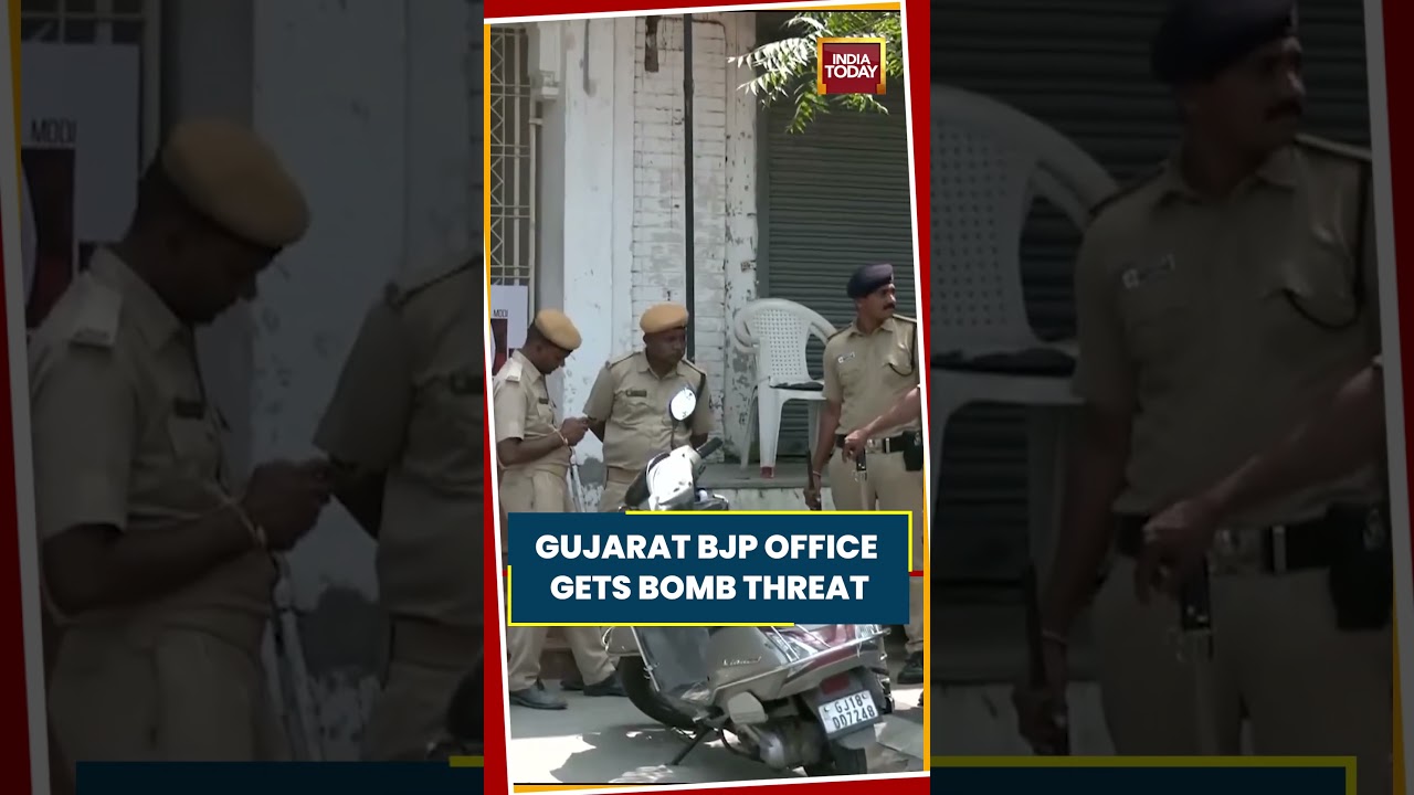 Gujarat BJP Office Gets Bomb Threat Via Email, Security Alert In Ahmedabad #gujarat