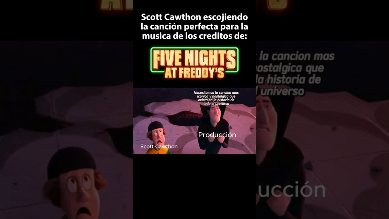 Scott escogiendo la canci&oacute;n para los cr&eacute;ditos de la peli de #fnaf #fnafmovie #fivenightsatfreddys