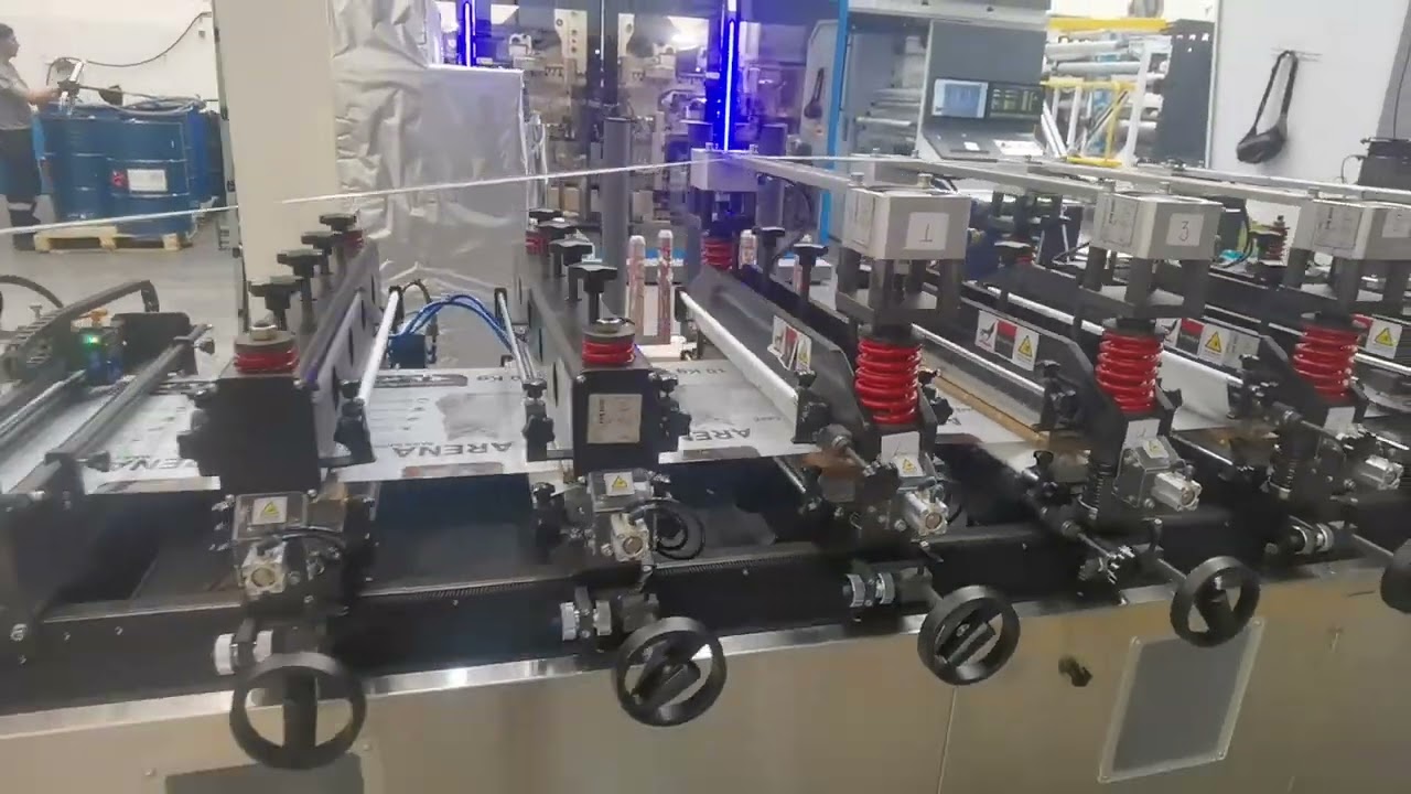 CHOVYTING stand up pouch making machine with zipper running in Colombia for cat food packaging