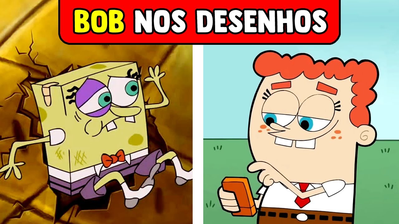 46 APARIÇÕES DO BOB ESPONJA EM OUTROS DESENHOS