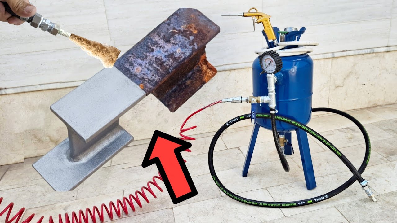 Homemade DIY Sandblaster &ndash; Powerful tool for Restoration Project !