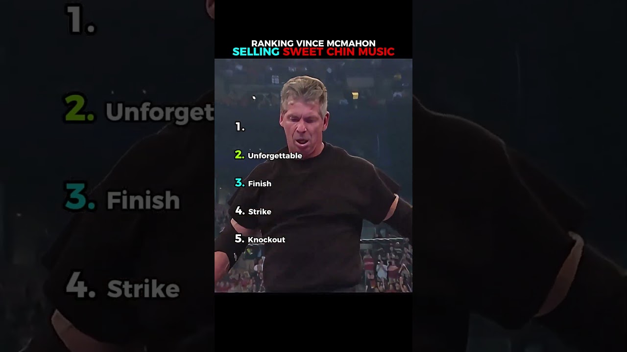 RANKING VINCE MCMAHONSELLING SWEET CHIN MUSIC