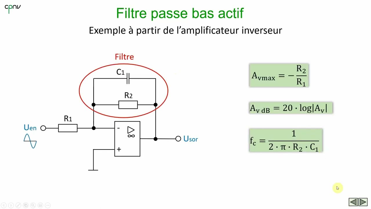 ELAN - AOP et condensateur (partie 1 - filtre actif passe bas)