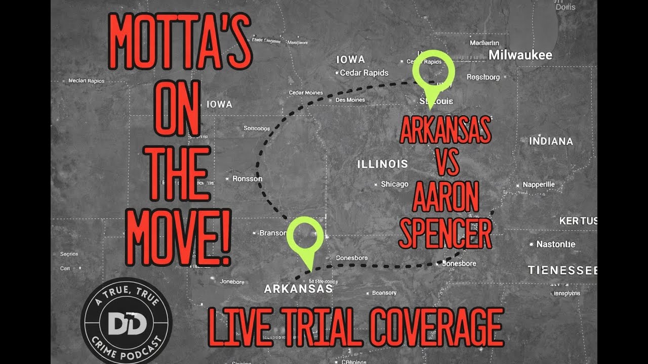 But wait, there’s more… Mottas still on the move! Headed to Arkansas for the Aaron Spenser trial