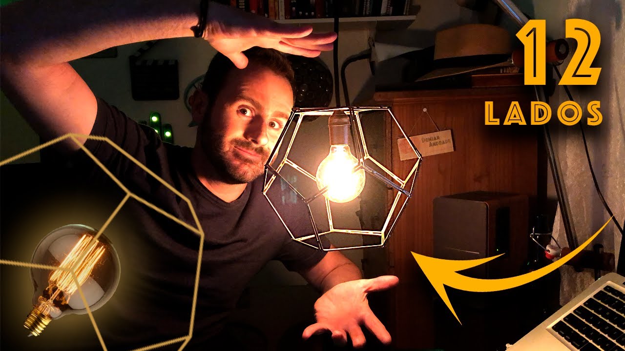 COMO EU FIZ UMA LUMINÁRIA ESTILOSA DE ARAME SOLDADO (Parece de Loja)