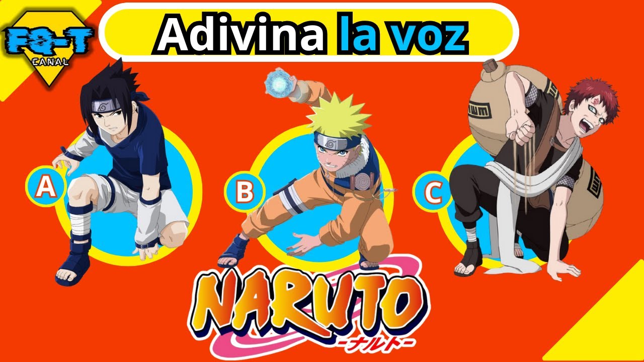 Adivina Personajes de Naruto por su voz🦊🍥🍜 ¿Sabes Quién es?